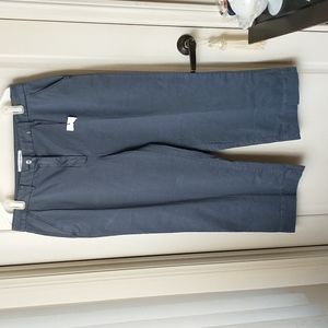 New Elizabeth & James Slate Blue Gray Pant Light Weight Cropped 14